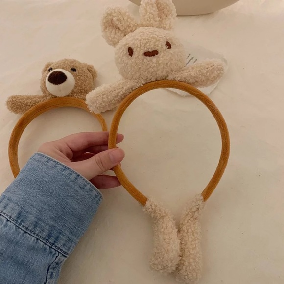 Korean Cute Plushy Rabbit Headband - Picture 6 of 6